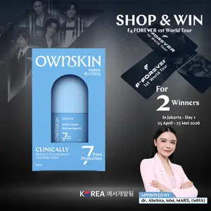 OWNSKIN GENTLE Active Guard Antiperspirant Roll On 30ml | The Ultimate Anti-Perspirant mengurangi Keringat & Bau Badan | BarrierCare+ Whitening | Dokter Approved | Antiperspirant