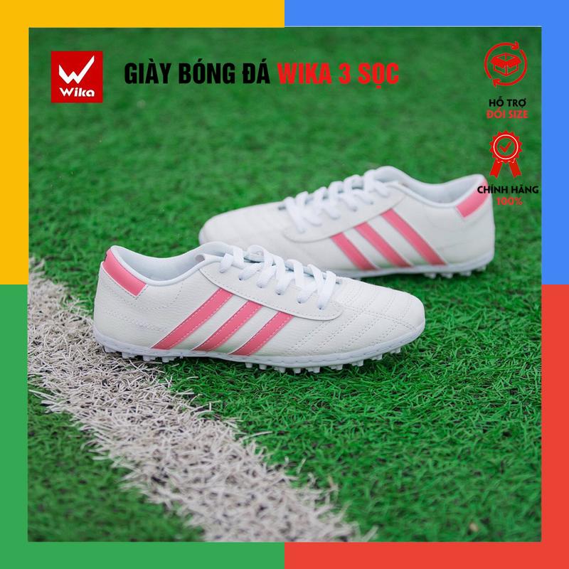Giày Đá Bóng Wika 3 Sọc Khâu Đế Chắc Chắn Màu Mới 2025 Sneaker Sport Đá Banh Giày Thể Thao Đá Banh Tập Thể Dục