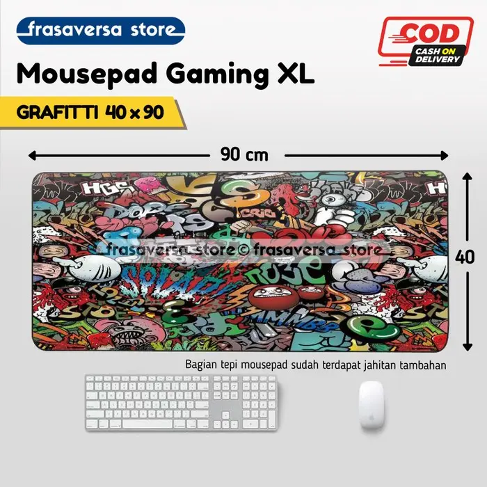 Mousepad Mouse Pad Gaming Tatakan Mouse Kecil Motif Karakter Grafiti