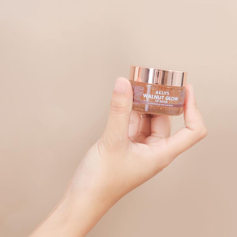 Product Introduction of AELYS Walnut Glow Oil Scrub For Exfoliating & Hydrating  Facial Perontok 0