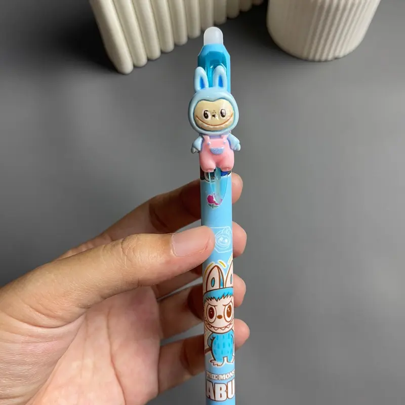 Pulpen Erasable Gel Motif Labubu Stationery Bisa di Hapus 4