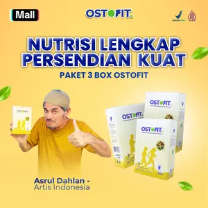 OSTOFIT 3 BOX BANTU REDAKAN PENGAPURAN SENDI, NYERI KAKI, NYERI LUTUT,NYERI PINGGANG & MENJAGA DAYA TAHAN TUBUH BPOM & HALAL