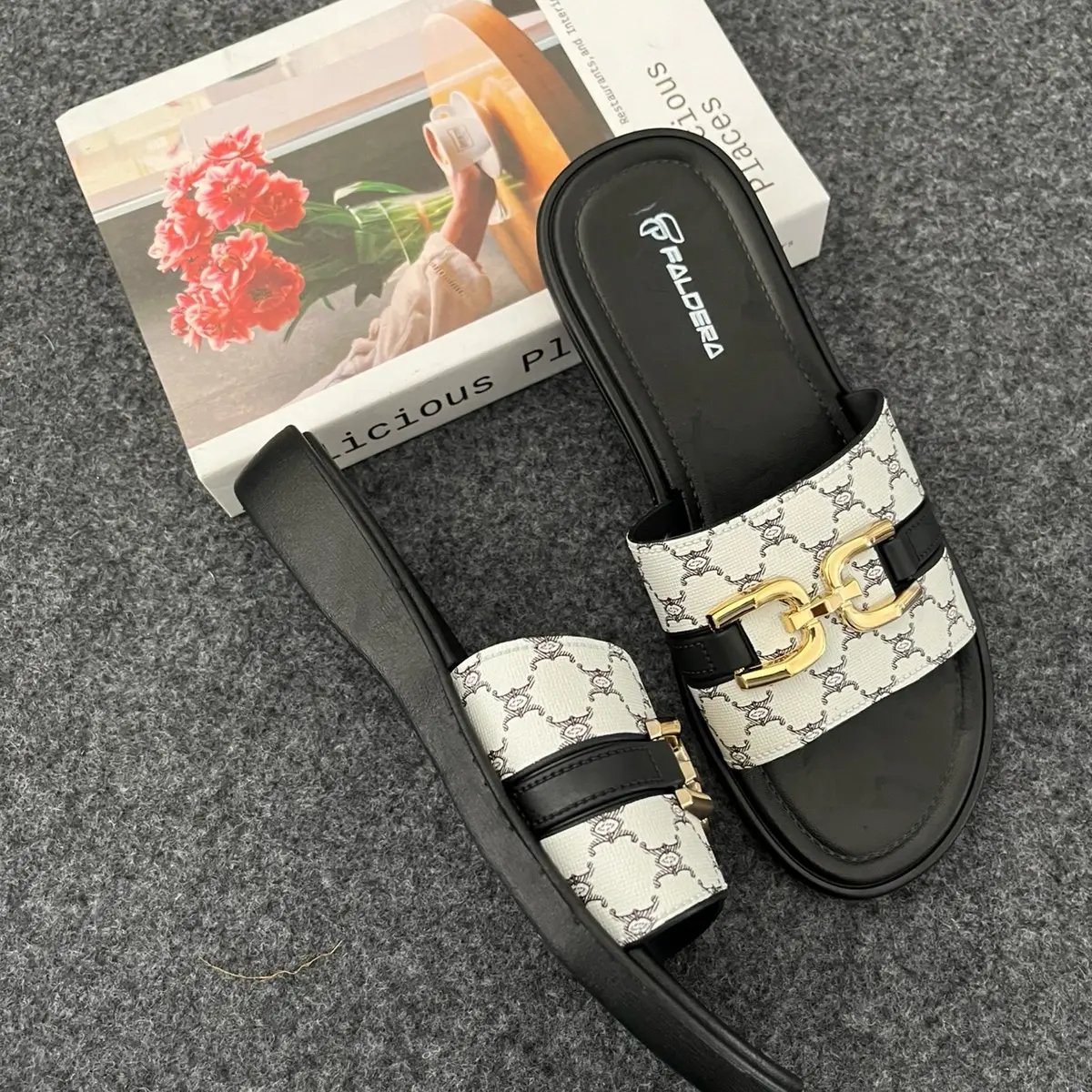 Sandal selop wanit model Teplek terbaru Faldera bahan karet jelly ringan dan lentur