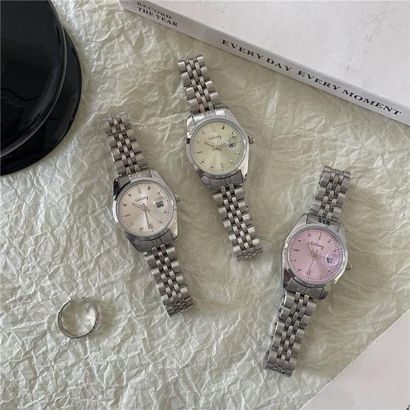 KOOLEY Jam Tangan Wanita Gogoey KS01 Fitur Tanggal Aktif Stainless Water Resistant Watch Women COD