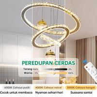 Gambar 【Penawaran terbatas】Lampu Gantung Minimalis Kristal Lampu Gantung Ruang Tamu Kamar Tidur 3Warna Mewah Lampu Hias pencahayaan indoor chandeliers lampuruangtamu COD - B18-8-40CM dari GOGEOUS Lampu store Kab. Tangerang 2 Tokopedia