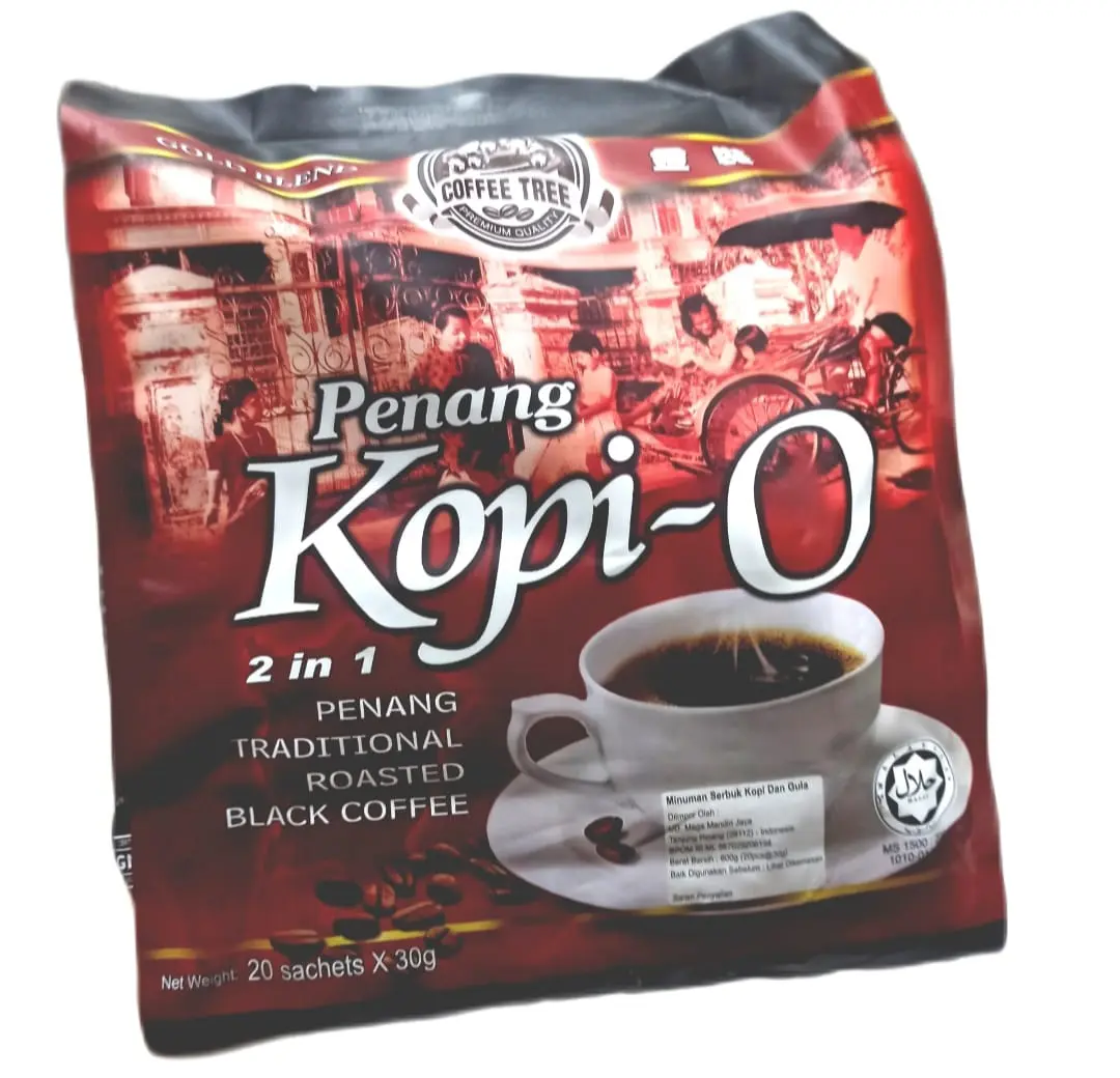 Coffee Tree Penang Coffee O Tradisional Coffee Kopi Hitam Premixed isi 20s
