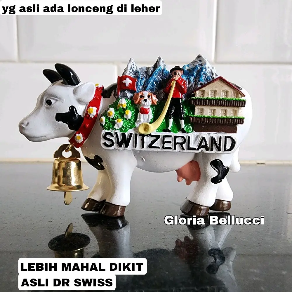 souvenir oleh oleh swiss tempelan hiasan kulkas magnet switzerland