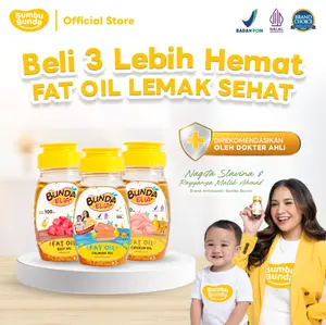 Bundling Bumbu Bunda Elia Fat Oil 100ml (3pcs) | Minyak MPASI Rasa Chicken / Beef / Salmon | Tanpa MSG & Pengawet