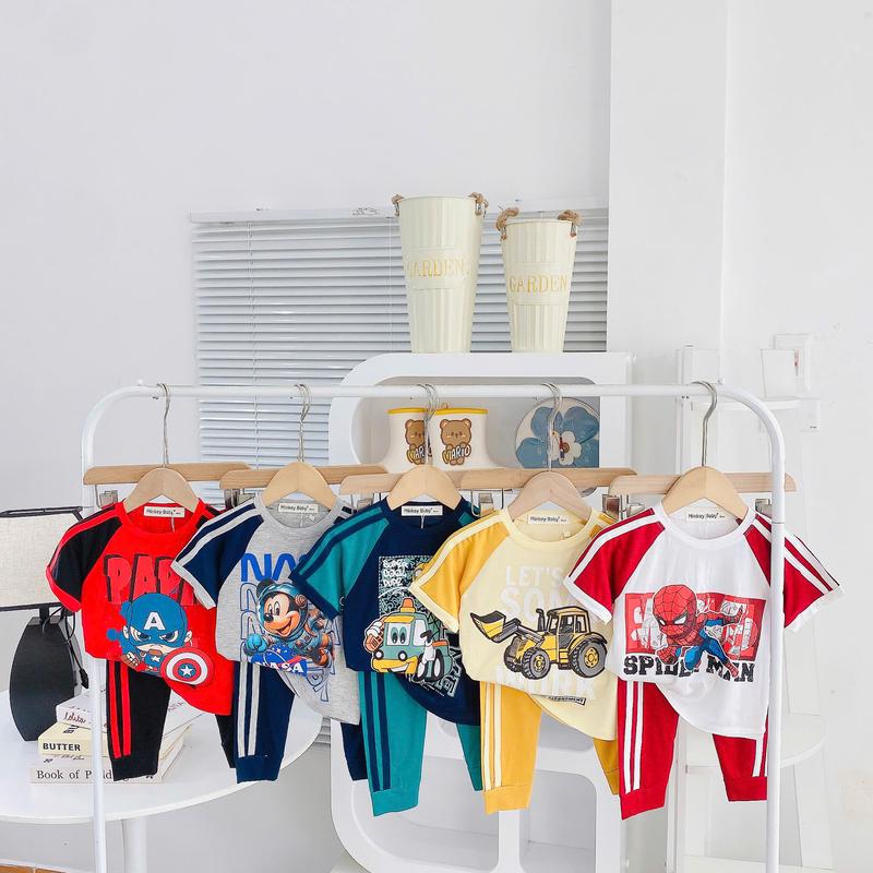 [Free Ship-Full Size 9-26kg ] Bộ Áo +Quần Tay Minkey Baby Chất Thun Lạnh Dể Thương Cho Bé Trai -Bé Gái ,Đồ Bộ Cho Bé Minkey Baby ,Minky Mom
