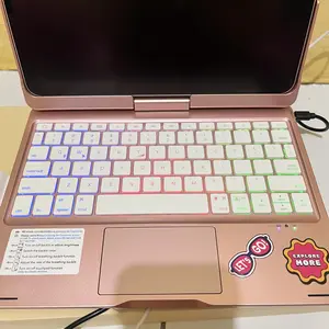 Case Rotate 360 Keyboard iPad 11 12.9 Wireless Keyboard Touchpad Slim