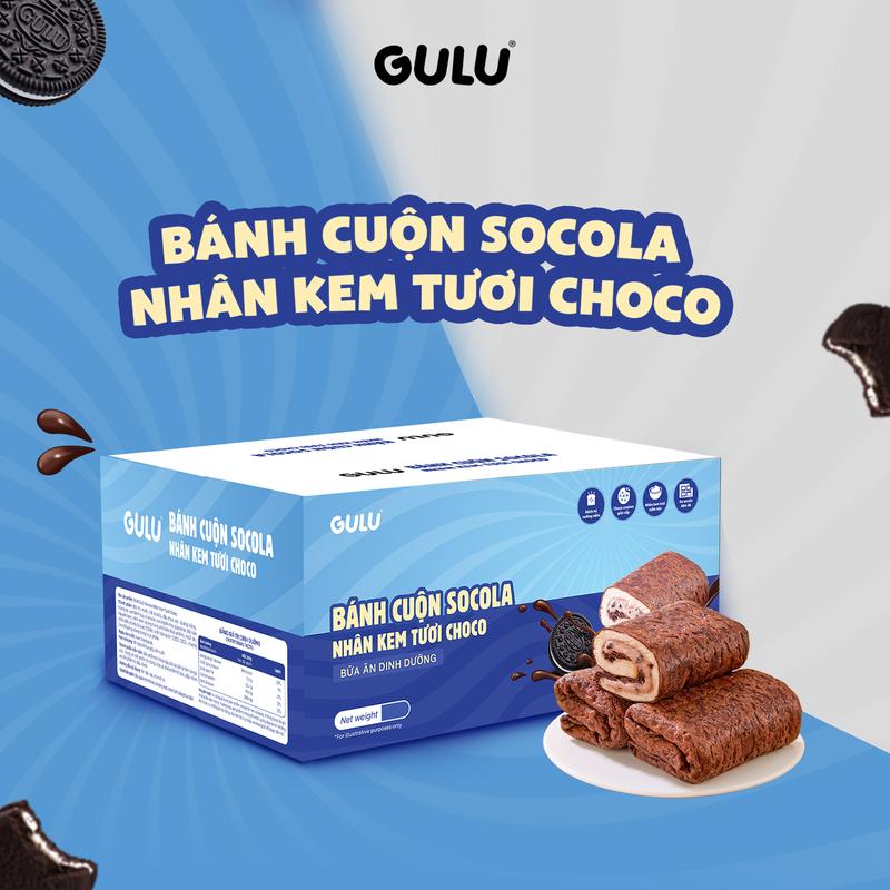   Mới  Bánh cuộn socola nhân kem tươi Choco GuluFoods 