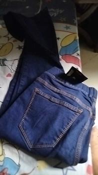 Product Review of Celana Pinggang Karet Jeans Wanita Panjang Kekinan Original Produk Denima from m**2 0