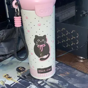 Tumbler Bottle Stainless Steel 600ml / Botol Minum Anak Sedotan Cute