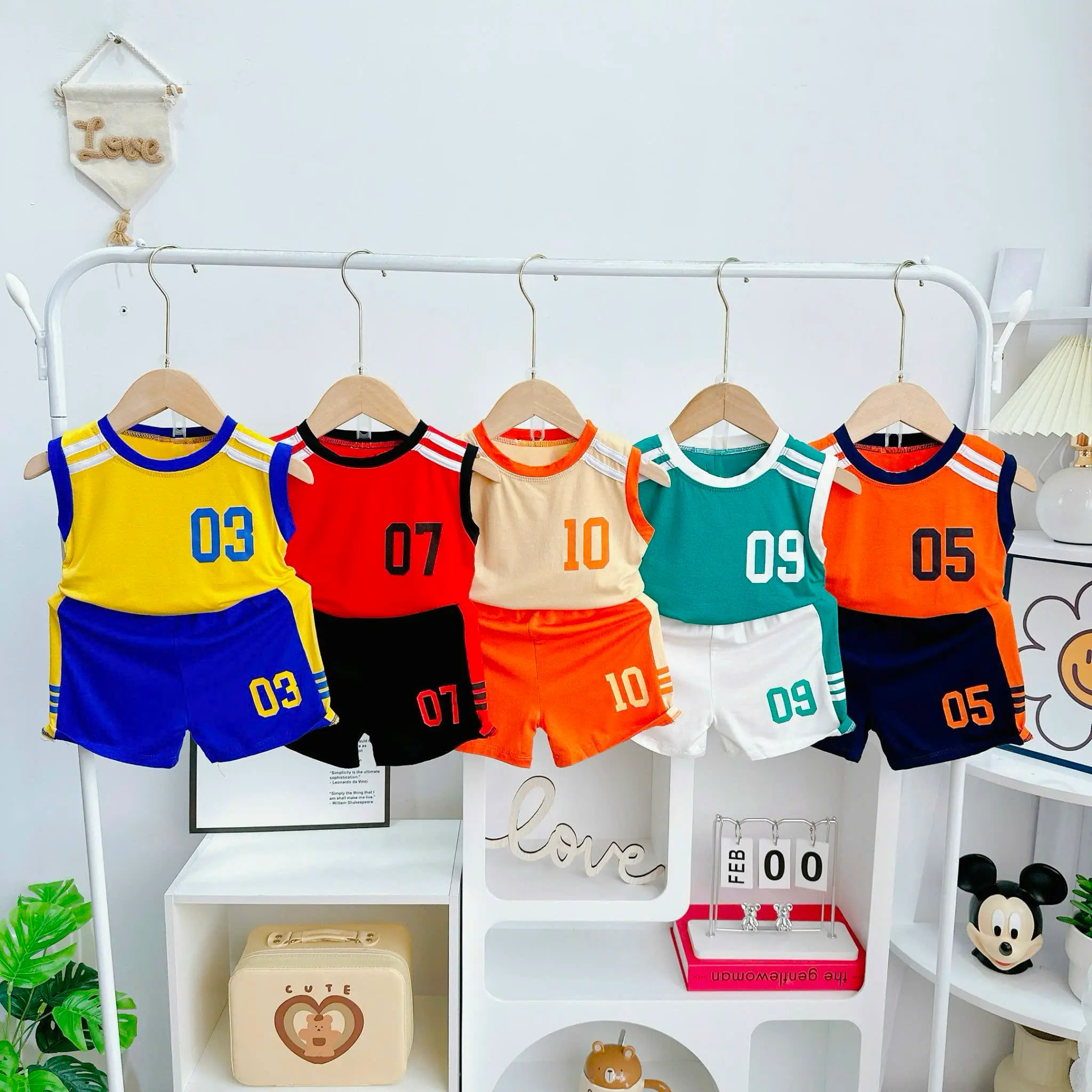 BL09 (9-30kg) BỘ BA LỖ THUN LẠNH THỂ ThAO CHO BÉ TRAI BÉ GÁI Chất Thun Lạnh Mềm Mịn Mát
