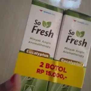 So Fresh Aromatherapy Hot | Eucalyptus 10ml isi 2 - Relaksasi Instan! So Fresh Aromatherapy Hot – Nyaman & Menyegarkan!