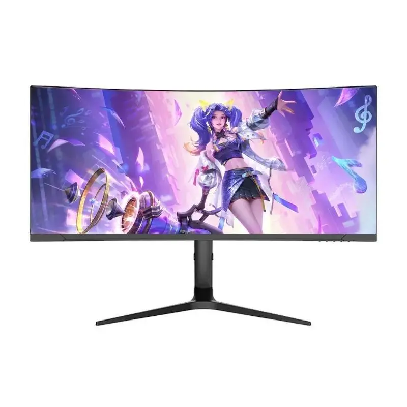 YUNSI 34 inch Frameless Curved screen 170Hz/60Hz Comes with a lifting and rotating bracket Gaming Monitor ultrawide monitor Desktop PC IPS White Cured FHD 1ms good for computers and laptops, especially for gamers external monitor 3440*1440 4K Y340QL