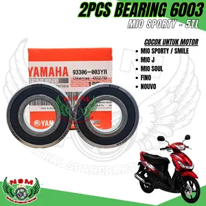BEARING LAHER 6003 2PCS Mio Sporty Smile Fino Karbu Nouvo Z Mio Soul Meningkatkan Efisiensi Mesin