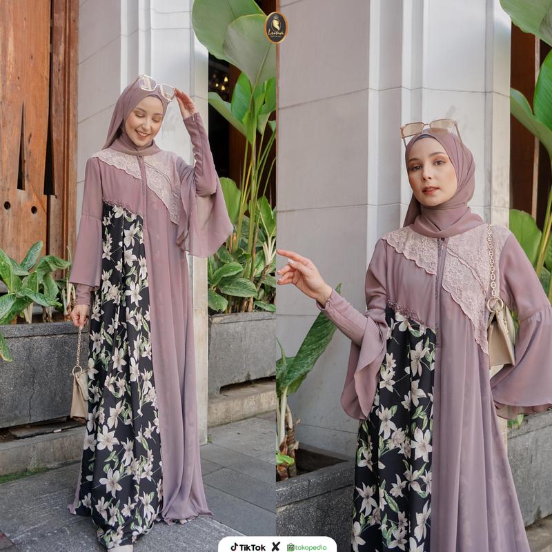 Gamis G.425 Arishya 1 Luna Hijab Indonesia 1
