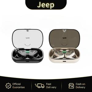 Fon Kepala Wayarles Bluetooth, Jeep, EC016 OWS Terbuka, Bunyi Sekeliling, Bluetooth 5.3, Fon Telinga, Berkualiti Tinggi, Sesuai untuk Sukan, dengan Mikrofon, Cangkuk Telinga, Pengaliran Tulang Tanpa Wayar