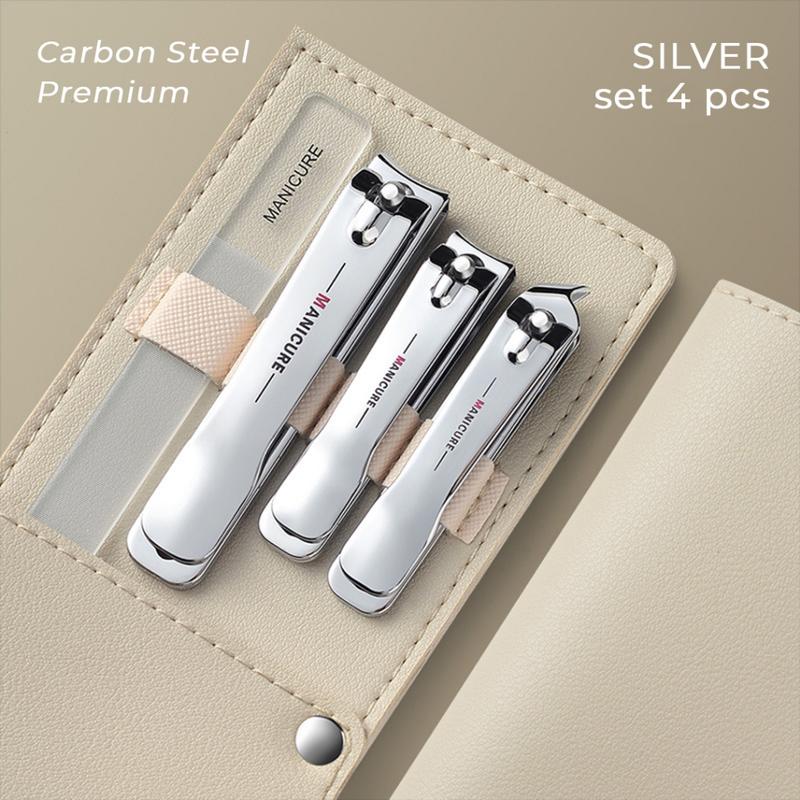 Best Quality - Manicure Set 4 Alat Perawatan & Gunting Kuku Premium Kilap Kuku Nano Glass 4