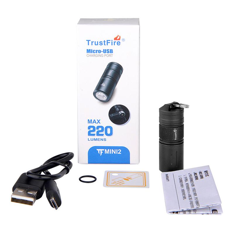 Gantungan Kunci Senter MINI USB Lampu Kilat Isi Ulang untuk Berkemah ...