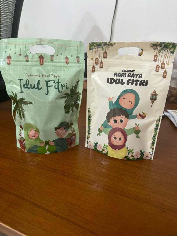 ZIPPER BAG MOTIF LEBARAN ZIPLOCK BAG IDUL FITRI 15x18 , 13x13