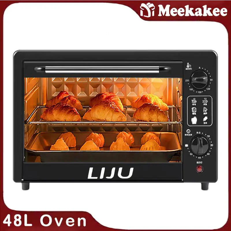 oven 48L multifunctional new large capacity kitchen oven baking electric oven for household oven toaster induction cooker