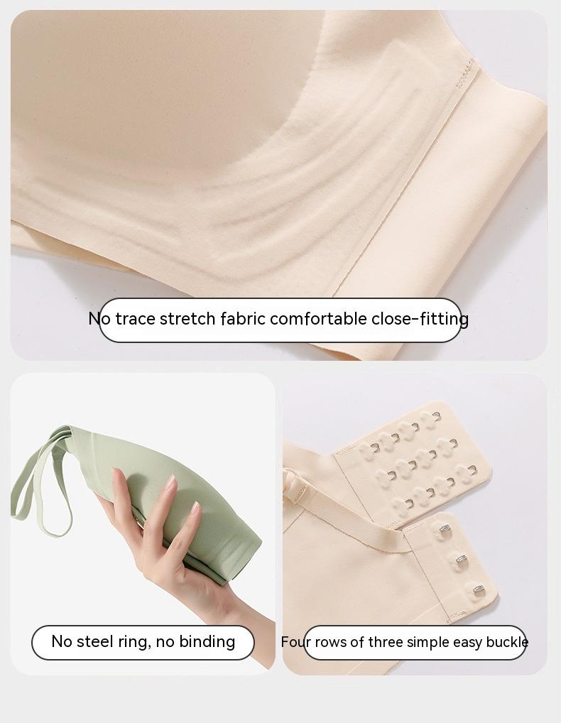 Product Introduction of Expansion cartoon breasts small breasts show large comfortable non-marking underwear female thickened cup pads breathable non-steel ring gathered bra 12