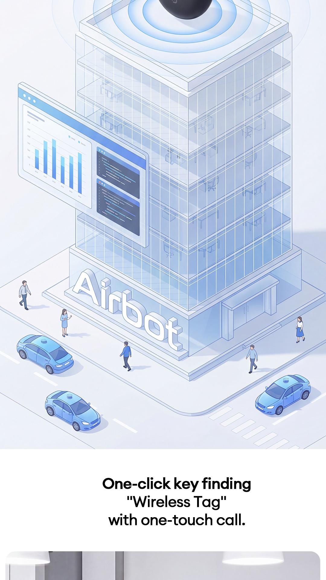 [Android Compatible] Airbot Anergy+ Tracker Tag AT20D | Black & White Product