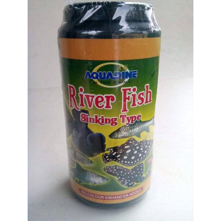 Aquadine River Fish Feed Sinking Type 700gram M Size Makanan Ikan Jenis Tenggelam M Saiz