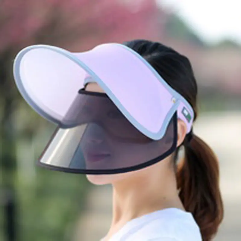 TOPI GOLF KOREA TOPI ANTI UV DOUBLE VISOR TOPI BERFUNGSI FACE SHIELD 5
