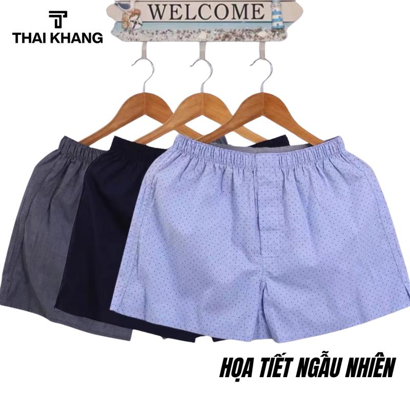 Combo quần đùi mặc nhà kate Thái Khang loại quần mặc nhà vải thoáng mềm mịn thoải mái QDUI10 quần  đùi  nam  kate Quần Đùi Nam