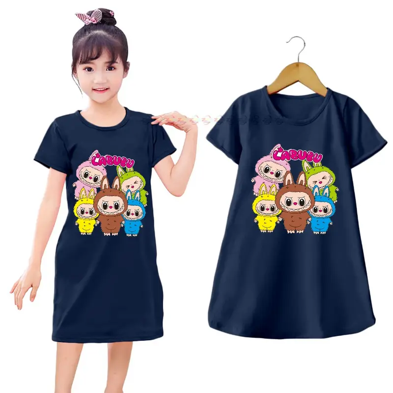 DASTER anak anak terlars//daster anak usia 2=12 tahun//bahan katun Perempuan Cewek Dress Fashion 2–12 tahun daster anak sehari-hari daster Tidur 3