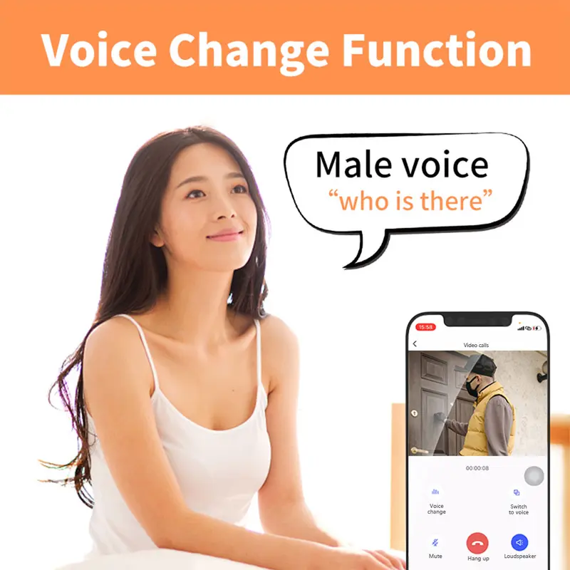 SINOVISION X9 Wireless bell camera IP66 waterproof bell rumah wireless WIFI doorbell bel 5