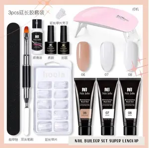 PAKET Nail Builder set / nail extention set / Nail Art Gel Basic Super Murah nail extension