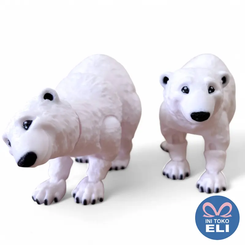 Figur Hewan Binatang Realistis Koleksi & Dekorasi Lucu Toy Capybara Bear Otter Racoon 5