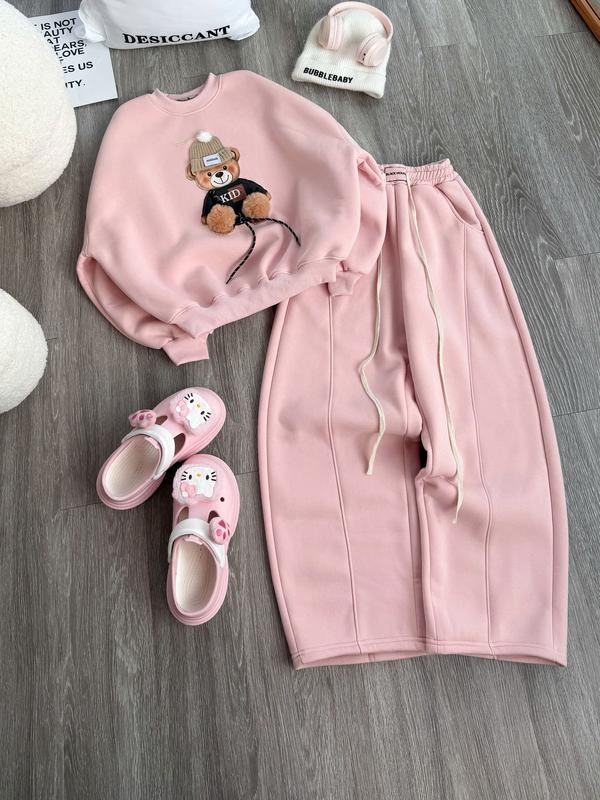 Sét bộ quần áo nỉ tàu l1 lót nỉ dày thêu xù đáng iuu