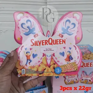 SILVERQUEEN COKELAT BUTTERFLY (1 PACK) SPECIAL EDITION PROMO VALENTINE DAY 3 X 22 GRAM