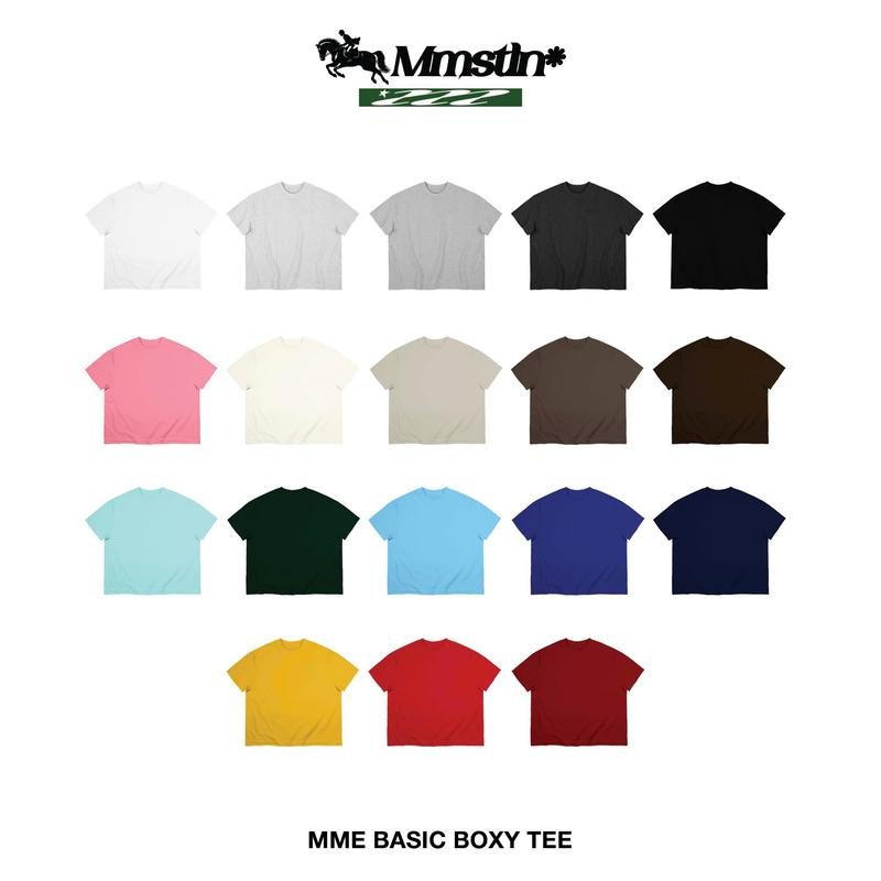 Áo thun trơn MMESTLINE Basic form Boxy vải premium Cotton