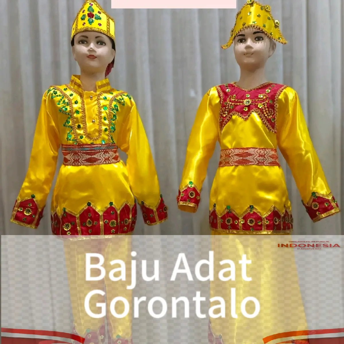 Baju Adat Gorontalo Anak Satuan (Laki/Perempuan)