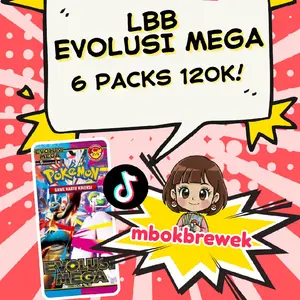 POKEMON Evolusi Mega 6pcs Booster Pack
