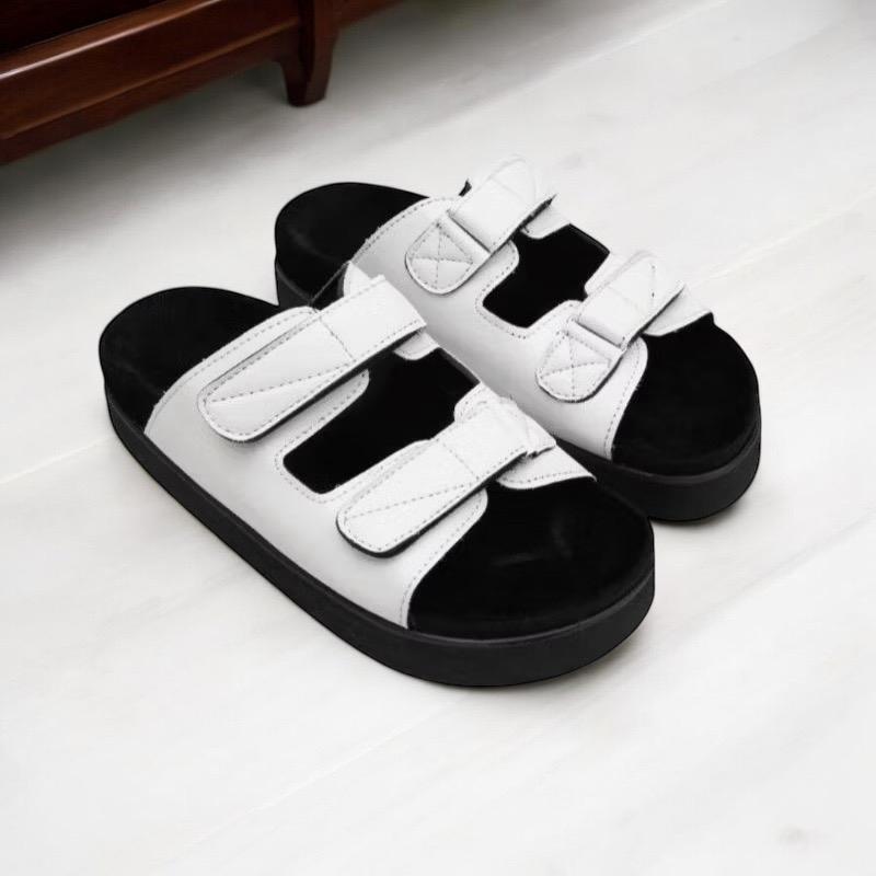 Sandal Wanita Alizha Platfrom Selop Croco Premium & Syntethic Leather Anti Slip - Karet, Sendal, Shoes 1