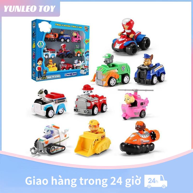 Paw Patrol Đồ chơi Chó cứu hộ Hình 6 Gói 9 Gói Đồ chơi ô tô trẻ em Đồ chơi Giáng sinh