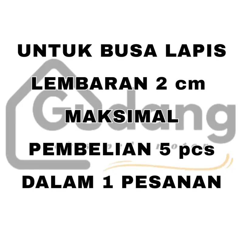 Busa Lembaran Jok Motor 2cm 30x70 Kualitas Super Premium 1