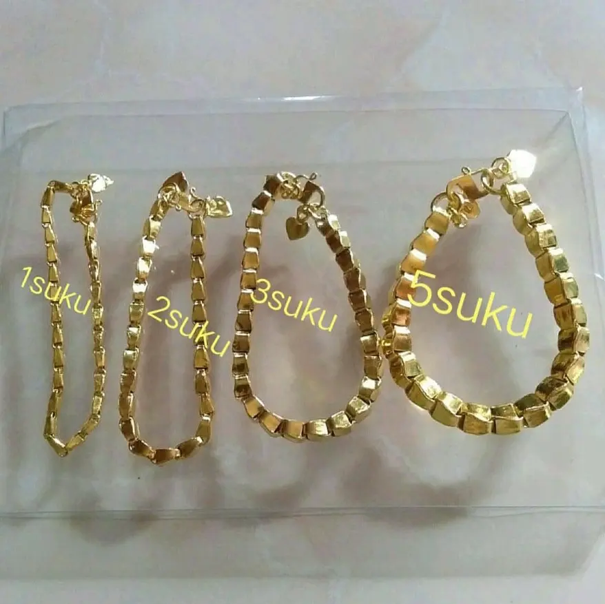 GELANG PADI LAPIS EMAS 24K
