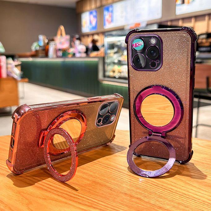 JRYU Untuk Redmi Mirror With Stand Holder Softcase Compatible For Redmi 13X 14C 12 12C 13 13C 9C Note 11 12 13 12PRO 13 PRO Note 8 9