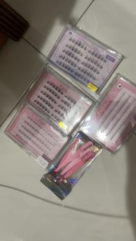 Product Review of FindLove Camellia Glue Free Eyelash Pre-Bond Technology  No Glue Needed  DIY Eyelash  1-Step Press On Lashes Self Adhesive Reusable Natural Segmented  Long Lasting  Eyelash Extensions gluefree lashes Cosmetic free Tweezer  Self-Adhesive C Curl Lashes from C**g 0