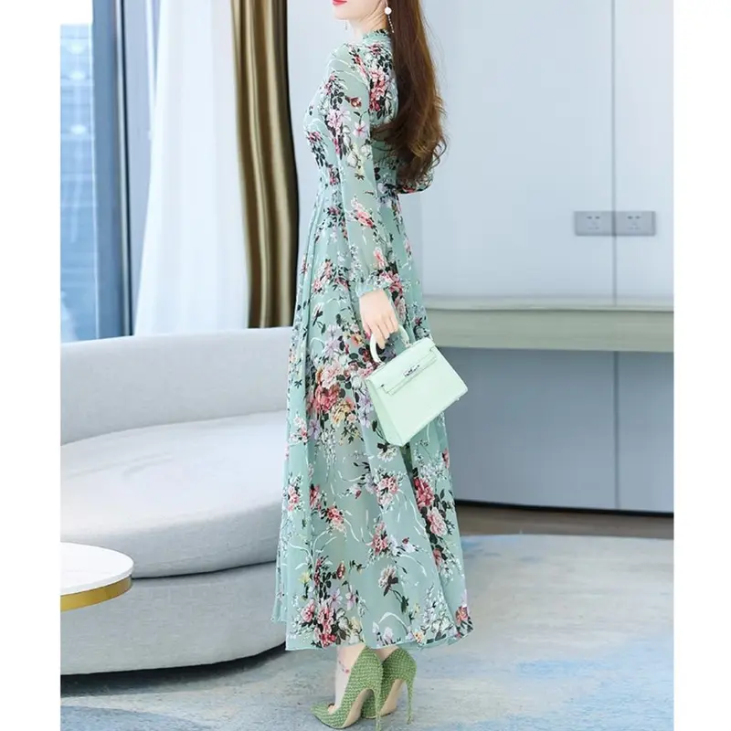 Mikka Floral Maxi Dress Wanita Import TM 97710 1
