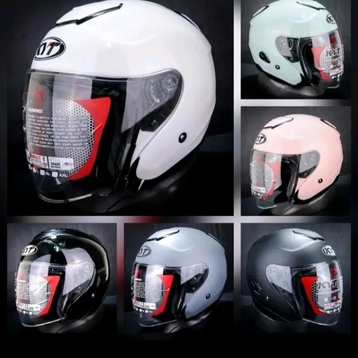 HELM KYT KYOTO R SOLID ORIGINAL | HELM HALF FACE | HELM ORIGINAL KYT KYOTO | MOTORCYCLE