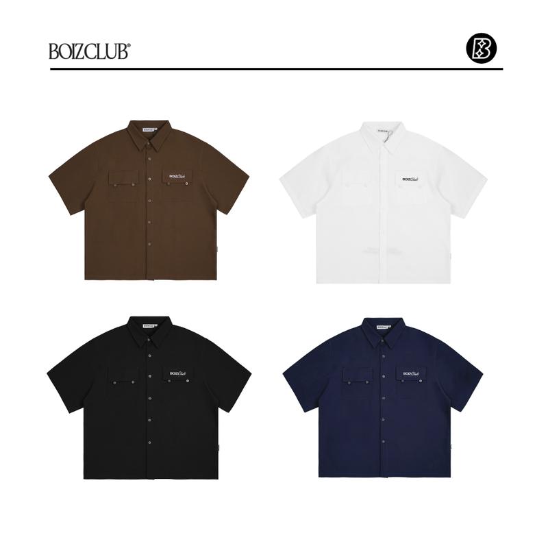 Áo Sơ Mi Boxy LINED BOIZCLUB Unisex Nam Nữ Local Brand SM32